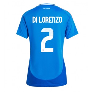 Fotbalové Dres Itálie Giovanni Di Lorenzo #2 Dámské Domácí Oblečení ME 2024 Krátký Rukáv
